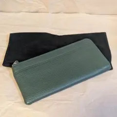 ！値下中！RafiCaro　レディース L字ファスナー 長財布　グリーン