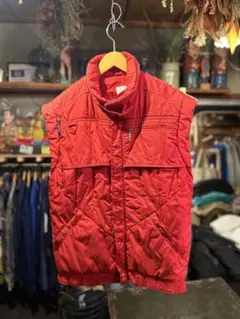 【希少】FILA ヴィンテージ 2way 中綿ベスト レッド 90s