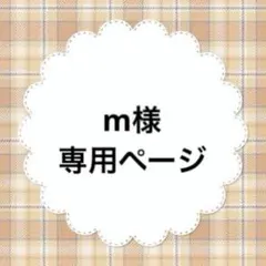 【m様専用オーダーページ】