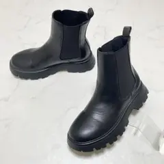 MARY QUANT マリークワント メタルデイジーサイドゴアブーツ ブラック