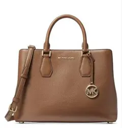 MICHAEL KORS ブラウン ハンドバッグ スカーフ付き