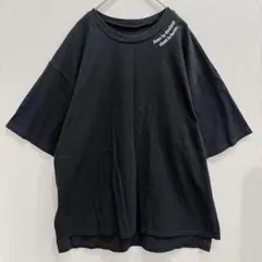 アベイル ロゴ刺繍Tシャツ クルーネック半袖 4Lゆったり 黒 綿 休日のサムネイル