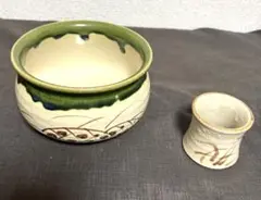 中島一陶作　織部焼　黒織部　水指　共箱　略歴付　仕服付　茶道具 中島一陶作織部焼黒織部水指共箱略歴付仕服付茶道具