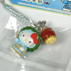 ご当地キティ Hello Kitty 軽井沢限定 自転車バージョン根付ストラップ