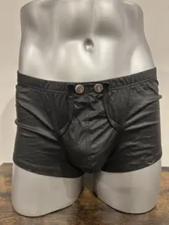 訳あり価格！ボリュームアップ効果MANstore レザールック ショーツ ML