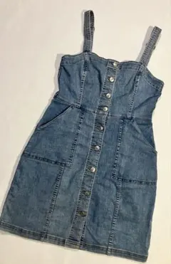 DIVIDED H&M レディース デニム ミニワンピース キャミワンピ