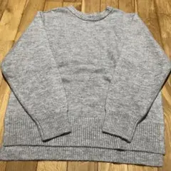 GLOBAL WORK グレー 長袖ニットセーター