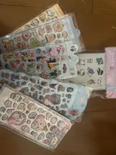 キャラクター立体シールセットシール帳付き