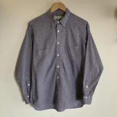 EMPORIO ARMANI 総柄長袖ワイシャツ ネイビー系/RW261 - メルカリ