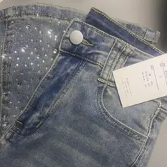 グレイル　ビジューデニムフレアパンツ[at2310]