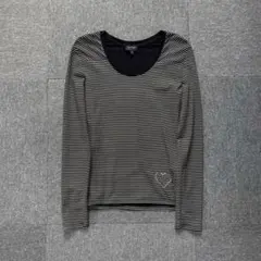 ARMANI JEANS ボーダーロンT ミニマル HELMUT LANG系のサムネイル