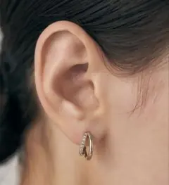 Jent Louis Melt half hoop pierce 両耳 - メルカリ