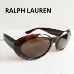 良品✨ラルフローレン　サングラス　オーバル　レディース　ブラウン　度なし　袋付き