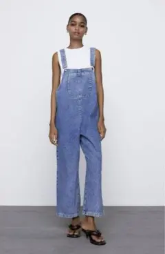 ZARA オーバーオール　デニム　M