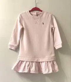 ラルフローレン 長袖 ワンピース ピンク ストライプ 18M 85㎝ ドッキング
