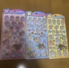 うるちゅるポップシール んぽちゃむ おぱんちゅうさぎ 3点セット