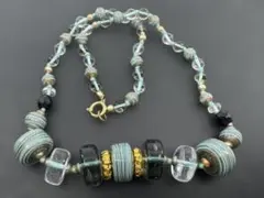 M6287 色石　ネックレス　ヴィンテージ アクセサリー