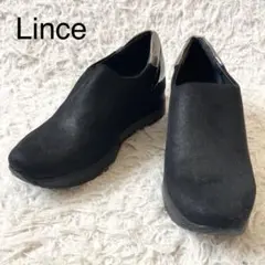 美品 リンセ Lince 厚底スリッポン 異素材 35 22.5cm スペイン