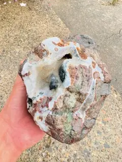 イエロージャスパーになりかけの石 無加工 原石 天然石 碧玉 水石 鑑賞