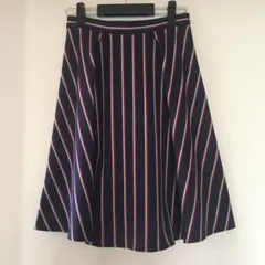 フレアスカート ストライプ