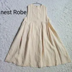 [極美品]nest Robe　23SS　起毛リネン テントラインワンピース　麻