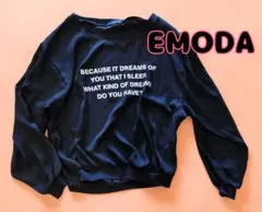 EMODA 黒 長袖カットソー S