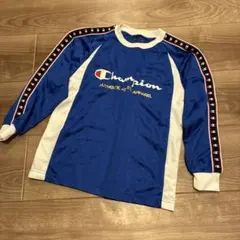 Champion 長袖カットソー 青/白