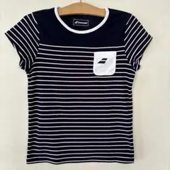 Babolat ボーダー柄 テニスウェア Tシャツのサムネイル
