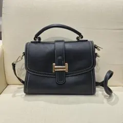 GRL 2way ハンドバッグ ショルダーバッグ ブラック