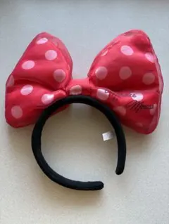 ディズニー　ミニーちゃん　水玉カチューシャ