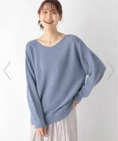 グローバルワーク　スッキレイＶネックプルオーバー　S