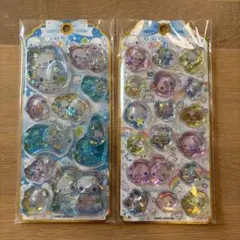 ぷくぷくあわわちゃん　ウォーターシール　カミオジャパン　2枚セット