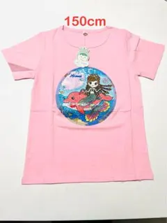 女の子用スパンコール半袖Ｔシャツ、半袖Ｔシャツ、トップスＴシャツ 150cm