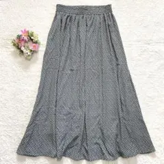 美品★ 【エムケーミッシェルクラン】 ジオメトリック柄フレアスカート (M)のサムネイル