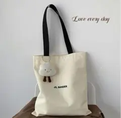 新品　キャンバストートバッグ　マスコット　トートバッグ JIL SANDER