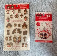 【新品未開封】モンチッチ ぷくっとシール アクリルめじるしチャーム（ペア）