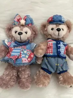 ダッフィー シェリーメイ ディズニーシー15周年 ぬいぐるみバッジ