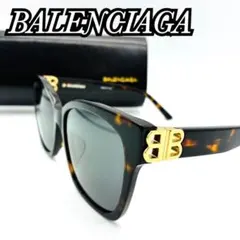 BALENCIAGA バレンシアガ BBロゴ サングラス ベッコウ ゴールド金具のサムネイル