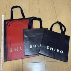 SHIRO ショップ袋 3枚セット