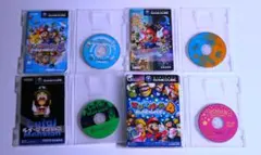 【中古】ゲームキューブ ソフト マリオパーティ４ほか３種