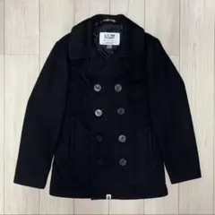 極美品 アベイシングエイプ ショット コラボ ピーコート Lサイズ 【106】 極美品 アベイシングエイプ ショット コラボ ピーコート Lサイズ 【106