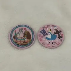 ディズニー　刺繍缶バッチ　缶バッチ