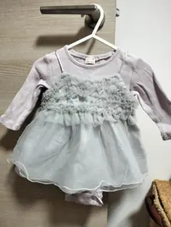 プティマイン チュールドレスロンパース 70cm