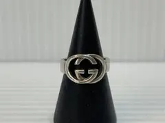 GUCCI インターロッキングGGダブルリング #18 シルバー - メルカリ