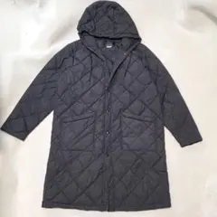 【極美品】タイオン シップス キルティング ダウンコート フード 黒 M