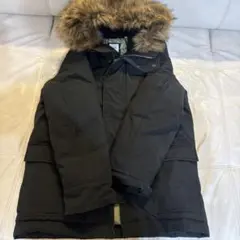 GAP ブラック ダウンジャケット ファー付き