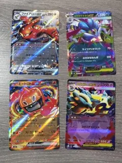 ファイヤーローEX　RR メガゴルーグex　メガカラマネロex　ヒートロトムEXのサムネイル