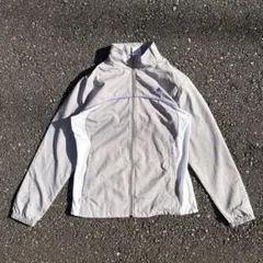 00s 90s adidas archive グレー　ナイロンジャケット　y2k