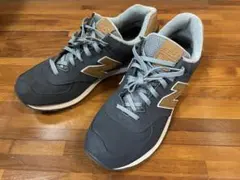 ★美品★ New Balance 574 ネイビー スニーカー 30㎝