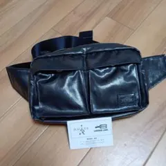 PORTER ブラック ボディバッグPORTER SHINE WAIST BAG